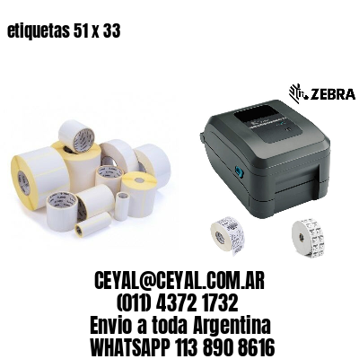 etiquetas 51 x 33