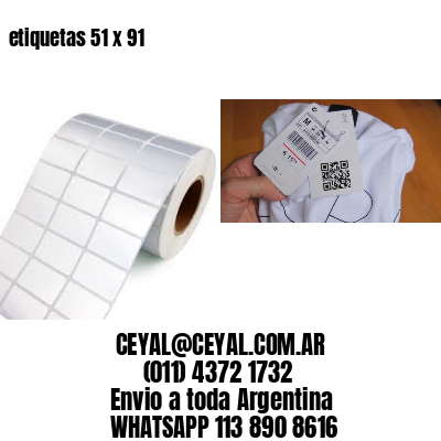 etiquetas 51 x 91