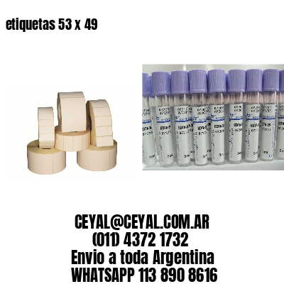 etiquetas 53 x 49