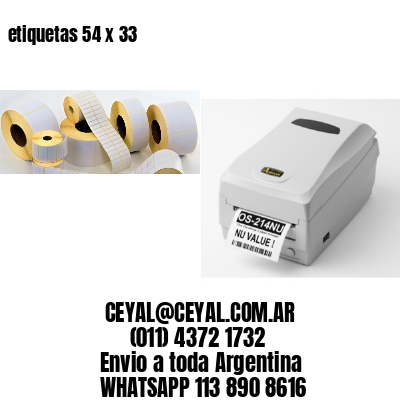 etiquetas 54 x 33