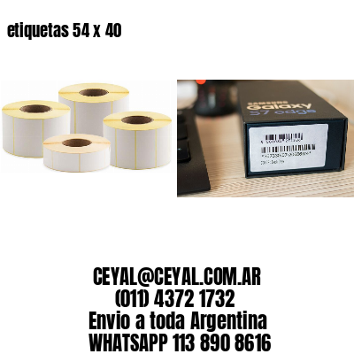 etiquetas 54 x 40