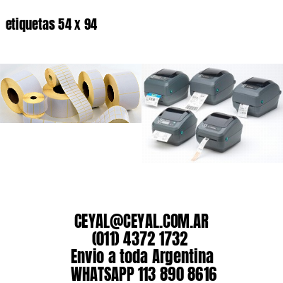etiquetas 54 x 94