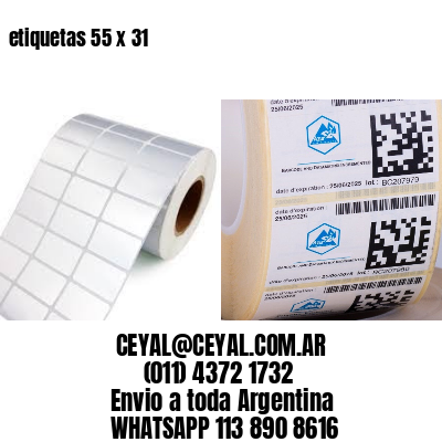 etiquetas 55 x 31