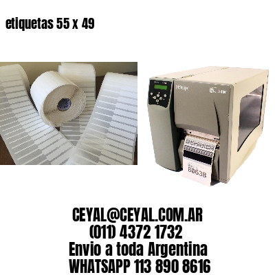 etiquetas 55 x 49