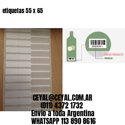 etiquetas 55 x 65