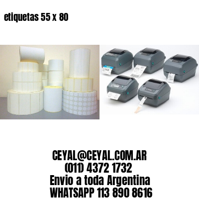 etiquetas 55 x 80