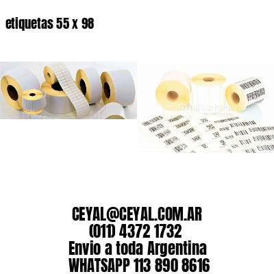 etiquetas 55 x 98