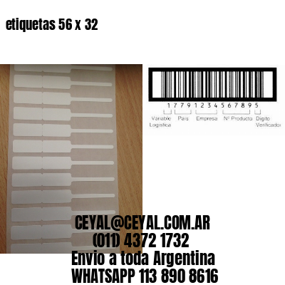 etiquetas 56 x 32