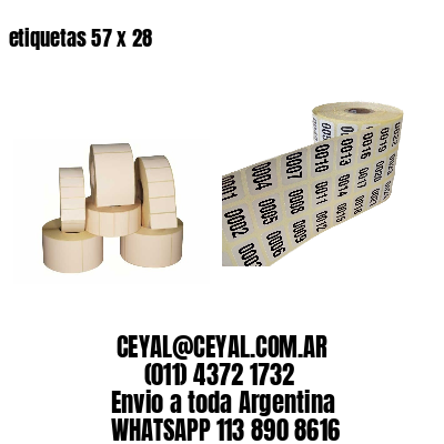 etiquetas 57 x 28