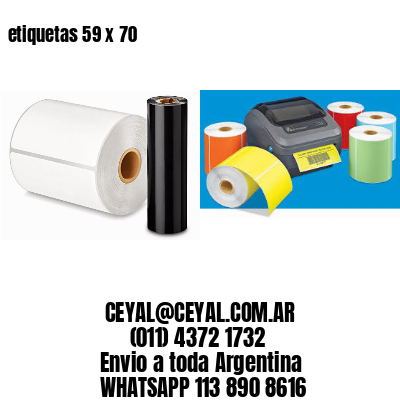 etiquetas 59 x 70