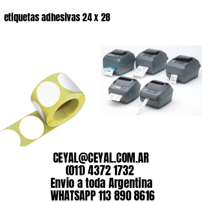 etiquetas adhesivas 24 x 28