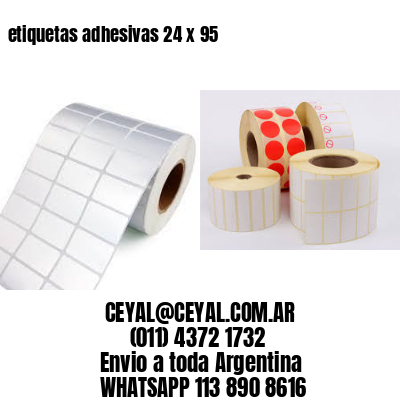 etiquetas adhesivas 24 x 95