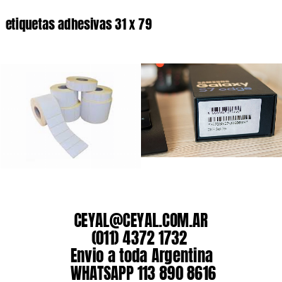 etiquetas adhesivas 31 x 79