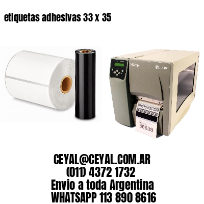 etiquetas adhesivas 33 x 35
