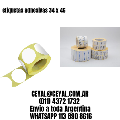 etiquetas adhesivas 34 x 46