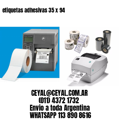 etiquetas adhesivas 35 x 94