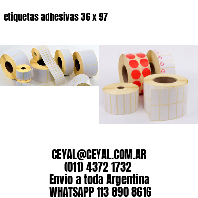 etiquetas adhesivas 36 x 97