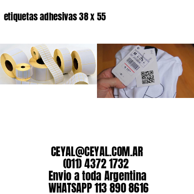 etiquetas adhesivas 38 x 55