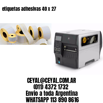 etiquetas adhesivas 40 x 27