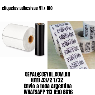 etiquetas adhesivas 41 x 100