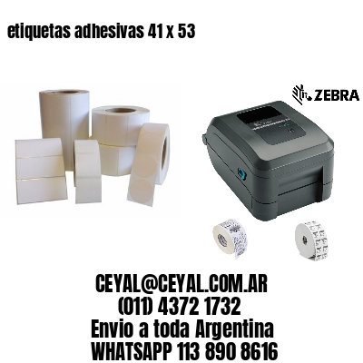 etiquetas adhesivas 41 x 53