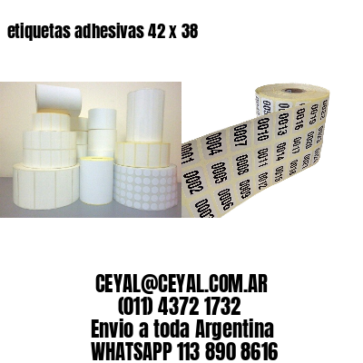 etiquetas adhesivas 42 x 38