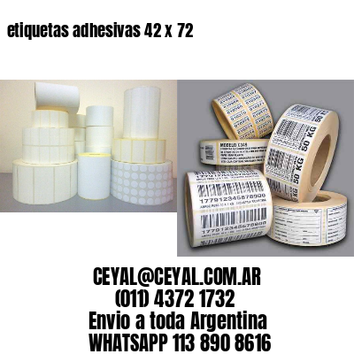etiquetas adhesivas 42 x 72