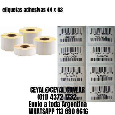 etiquetas adhesivas 44 x 63