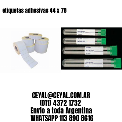 etiquetas adhesivas 44 x 78