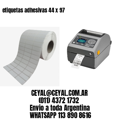 etiquetas adhesivas 44 x 97
