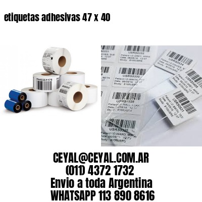 etiquetas adhesivas 47 x 40