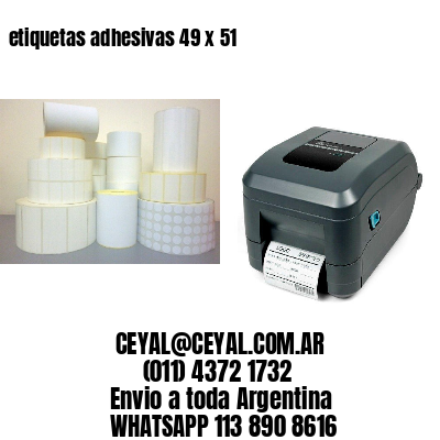 etiquetas adhesivas 49 x 51