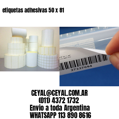 etiquetas adhesivas 50 x 81