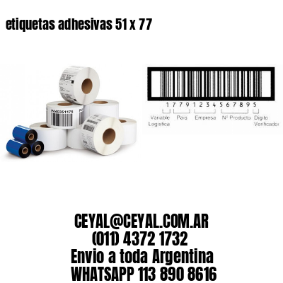 etiquetas adhesivas 51 x 77