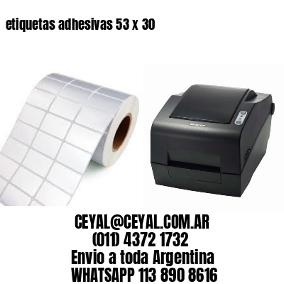etiquetas adhesivas 53 x 30