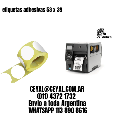 etiquetas adhesivas 53 x 39