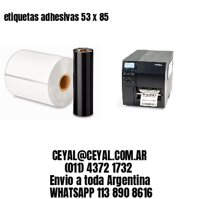 etiquetas adhesivas 53 x 85