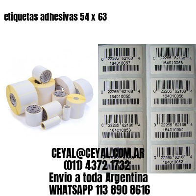 etiquetas adhesivas 54 x 63