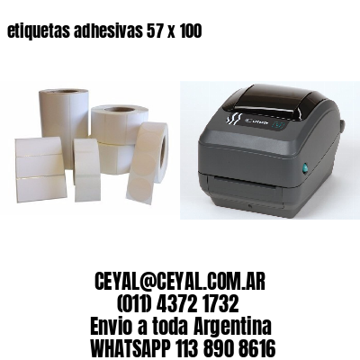 etiquetas adhesivas 57 x 100