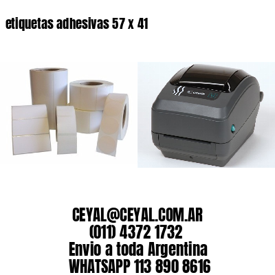 etiquetas adhesivas 57 x 41