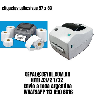 etiquetas adhesivas 57 x 83