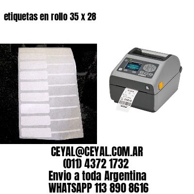 etiquetas en rollo 35 x 28