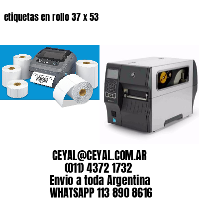 etiquetas en rollo 37 x 53