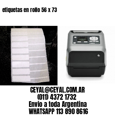 etiquetas en rollo 56 x 73