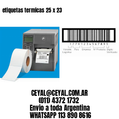 etiquetas termicas 25 x 23