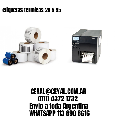 etiquetas termicas 28 x 95