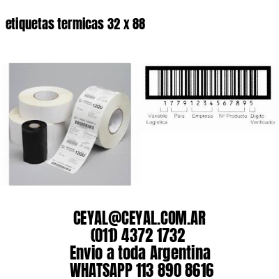 etiquetas termicas 32 x 88