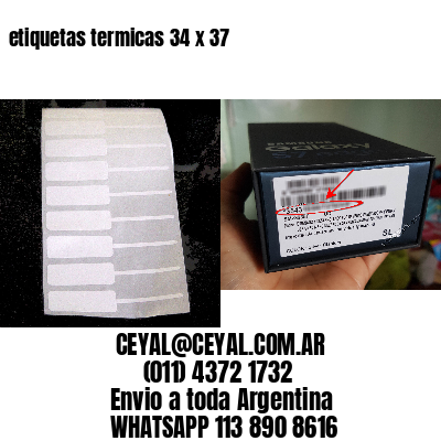 etiquetas termicas 34 x 37