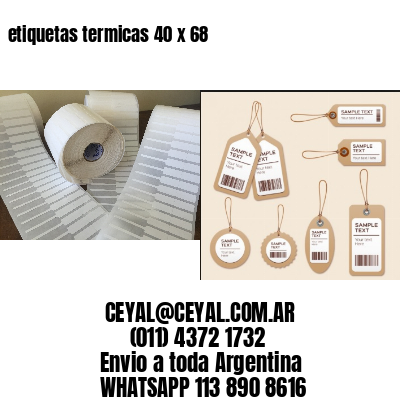 etiquetas termicas 40 x 68