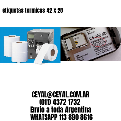etiquetas termicas 42 x 28